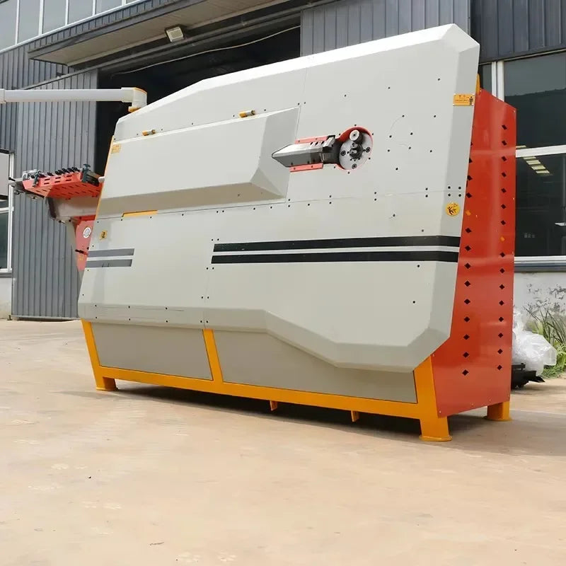 Stirrup Bending Machine CNC Automatic Aluminum Steel Bar Cut Bend Ironworker Making Cutting Bending Stirrup Rebar Bender Machine