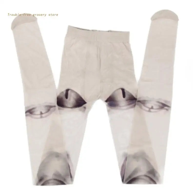 Women Novelty Lolita Pantyhose Gothic Anime Jointed for Doll 3D Print Tattoo