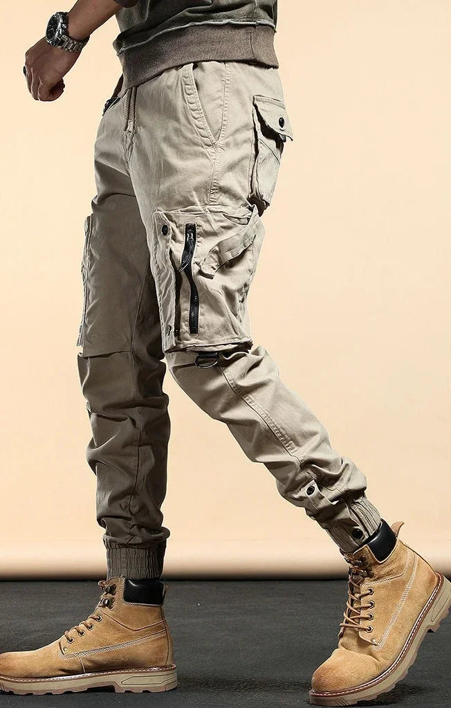 Men's Cargo Pants Outdoor Male Trousers Korean Hiking Loose Biker Motorcycle Cotton Luxury Aesthetic Fashion Baggy Slacks