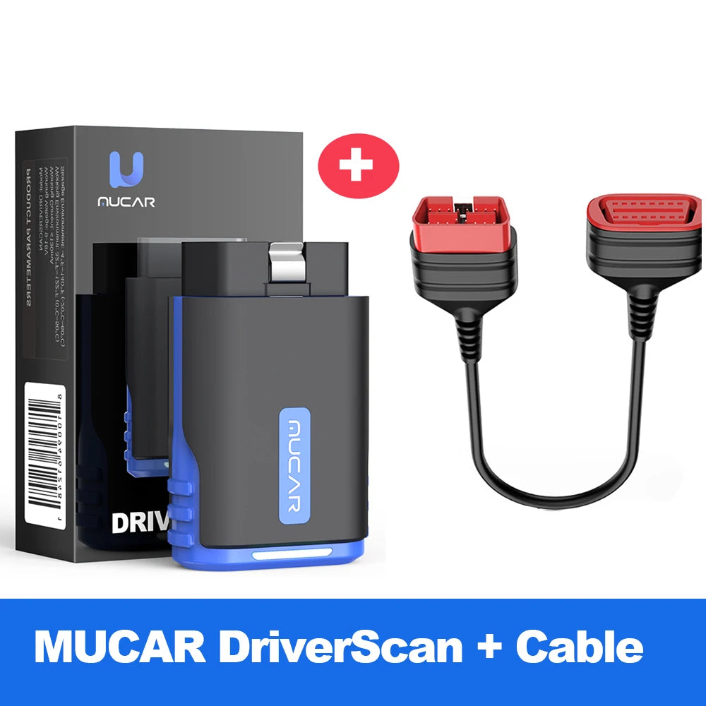 MUCAR DriverScan OBD2 Scanner Bluetooth, Bi-directional scan Tool OE Level All System Diagnostic Active Test 15 Service Function