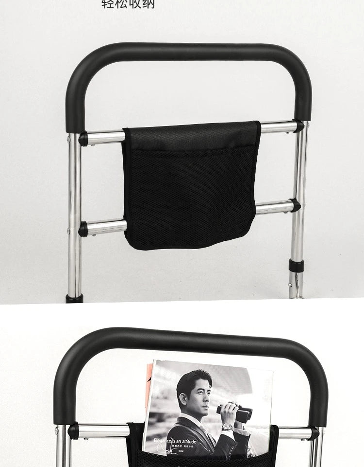 Senior Bed Rails Firm Handrails Beside Bed Assistor Elderly Bed Guardrail Free Storage Auttakaa Minua Bag Wake-up Booster