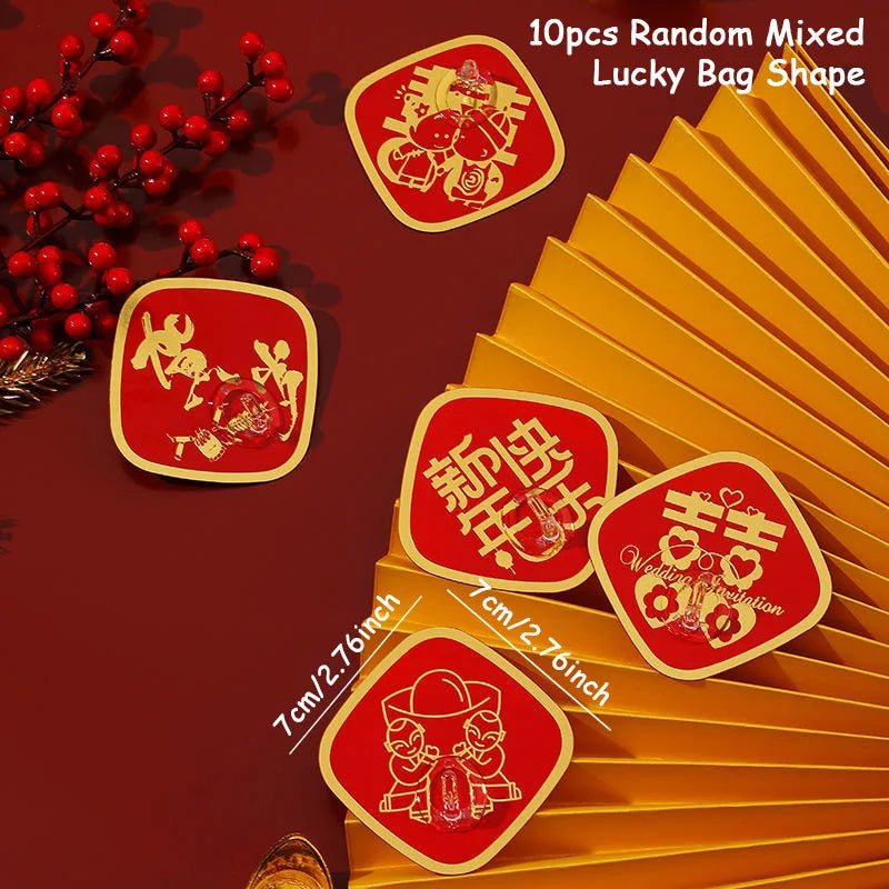 10Pcs Chinese New Year Strong Self Adhesive Door Wall Hangers Hooks Racks Key Hanger Wall Organizer Kitchen Bathroom Accessories