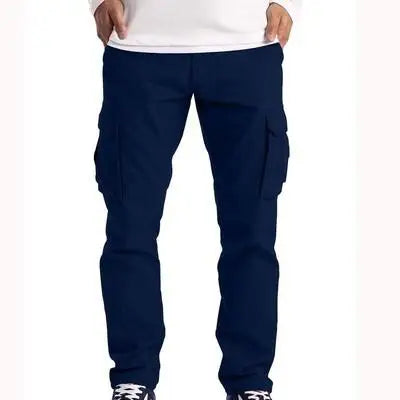 Plus Size S-5XL Men Cargo Pants Spring Autumn  Casual Muti Pocket Cotton Slim Straight  Elastic Long Tactical Hiking