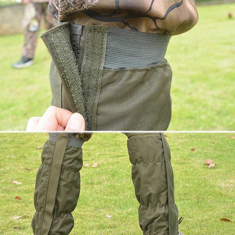 Waterproof Adjustable Snake Anti Bite Leg Gaiter Leg Protection Cover Knee Pad For Hunting Outdoor Hiking Walking Fishing