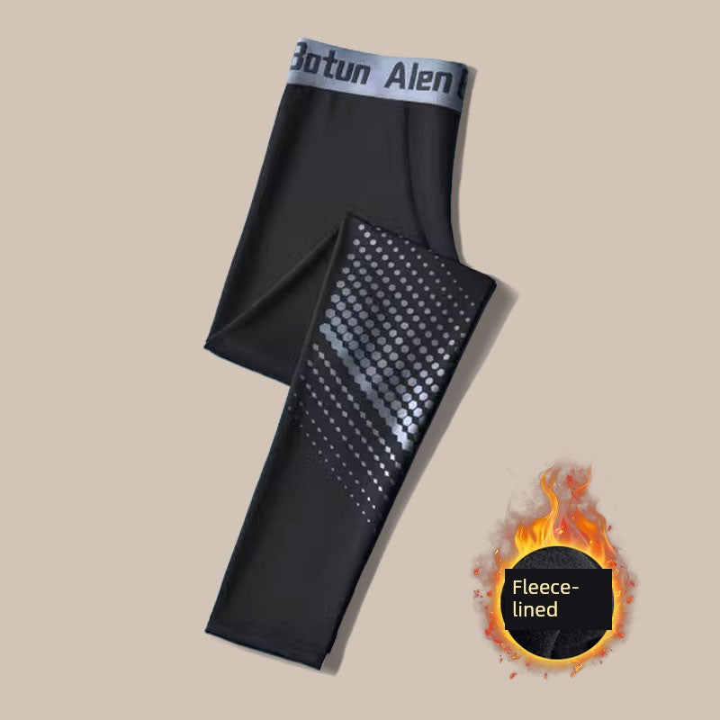 Basketball Basic Thin Ice Silk Quick-Drying Compression Leggings
