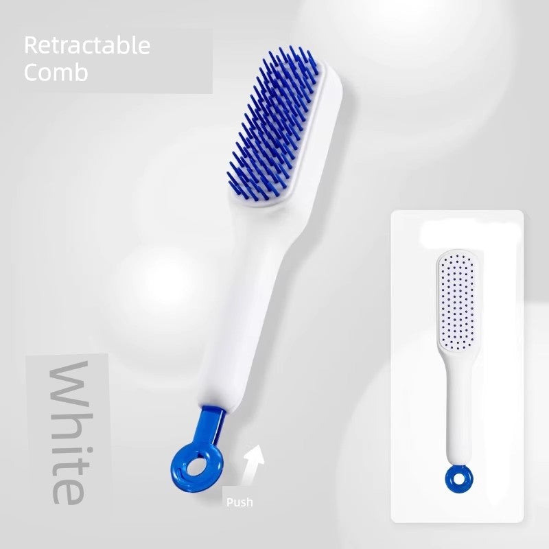 Telescopic Massage Comb Hair Dye Comb Hair Scalp Cleaning Hairdressing Comb Anti-Static Shunfa For Home One-Click Good-looking