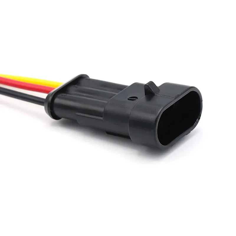 5/20/100Sets AMP Type 1.5 Series Automotive Waterproof Connector Plug Socket HID Male&Female 15CM Wire Harness 1P/2P/3P/4P/5P/6P