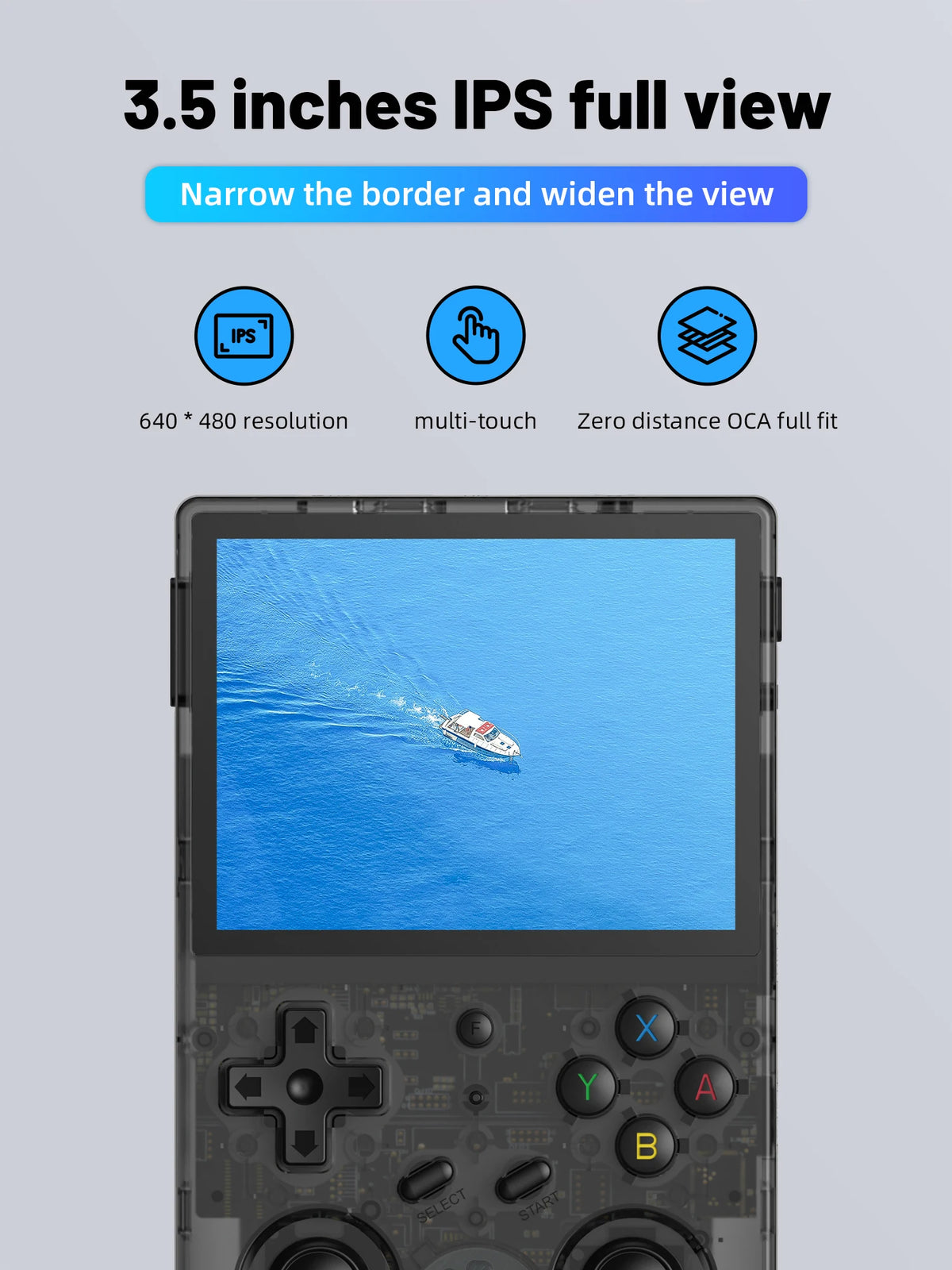 RG353VS Handheld Game Players 3.5-inch IPS Touch Screen Portable Video Console Linux System Android 11