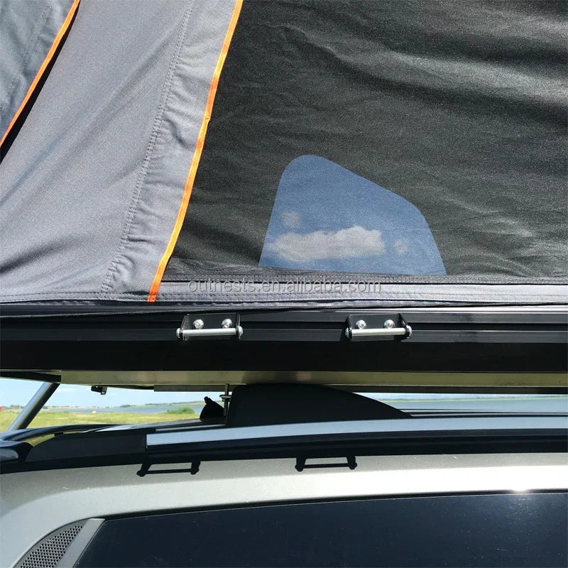 Custom Car Roof Top Tent Outdoor Folding Camping Truck Rooftop Tent For SUV Pickup Trailer With Aluminum Hard Shell Cover