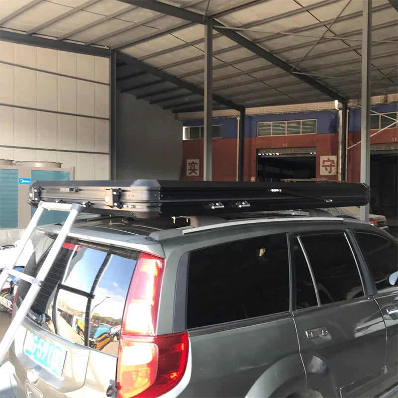 Custom Car Roof Top Tent Outdoor Folding Camping Truck Rooftop Tent For SUV Pickup Trailer With Aluminum Hard Shell Cover
