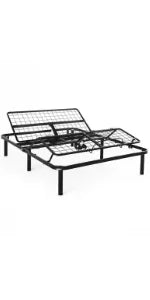 Adjustable Bed Frame - Independent Head and Foot Incline  Powerful Quiet Motor  Easy Tool Free Assembly  Lounging