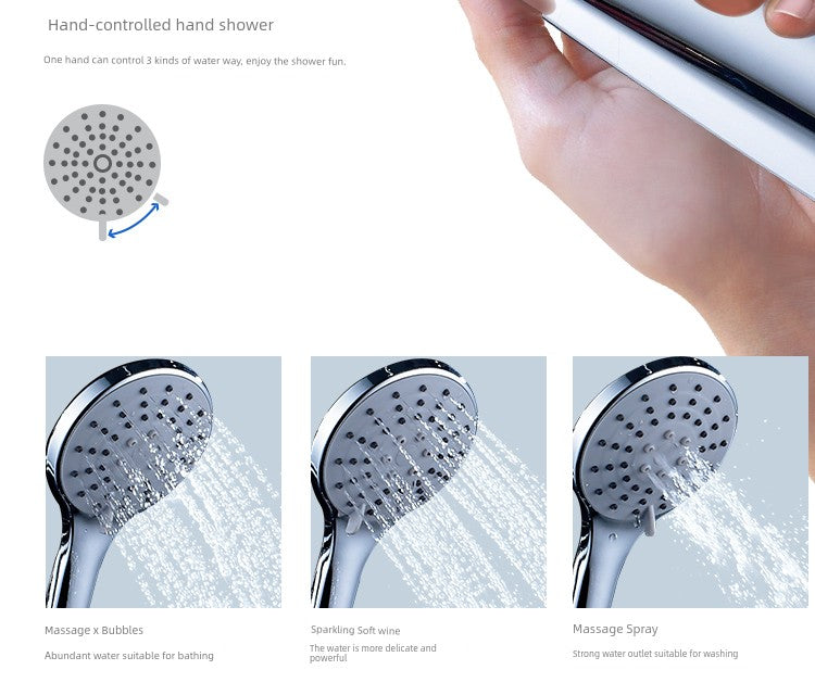 Shower Bracket Punch-Free Fixed Base Shower Nozzle Adjustable Rain Suction Cup Bathroom Shower Head Accessories