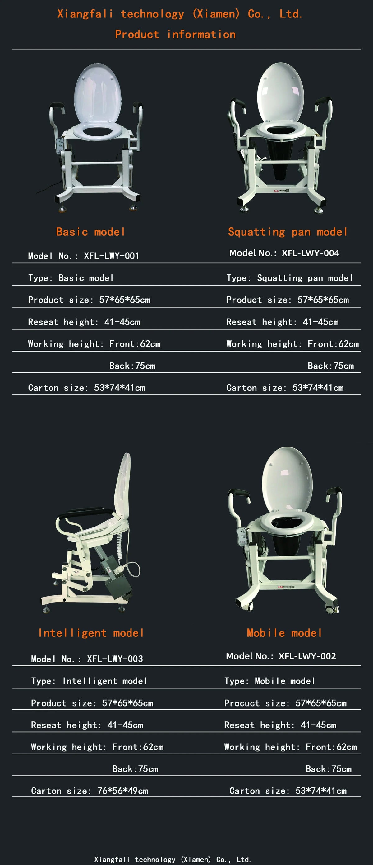 Senior health care products standing up toilet assist commode chair for old people