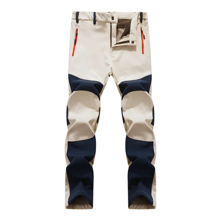 TRVLWEGO Hunting Climbing Camping Hiking Trekking Pants Softshell Autumn Winter Waterproof  Warmth Radiation Protection Men