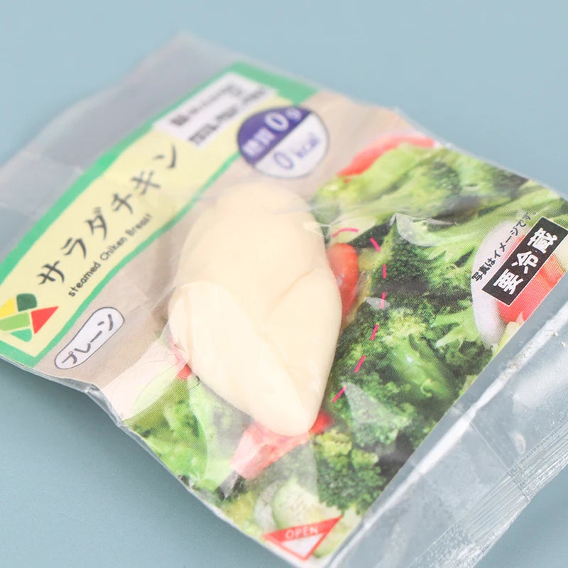 1PC Doll house simulation food toy pendant creative backpack pendant random delivery