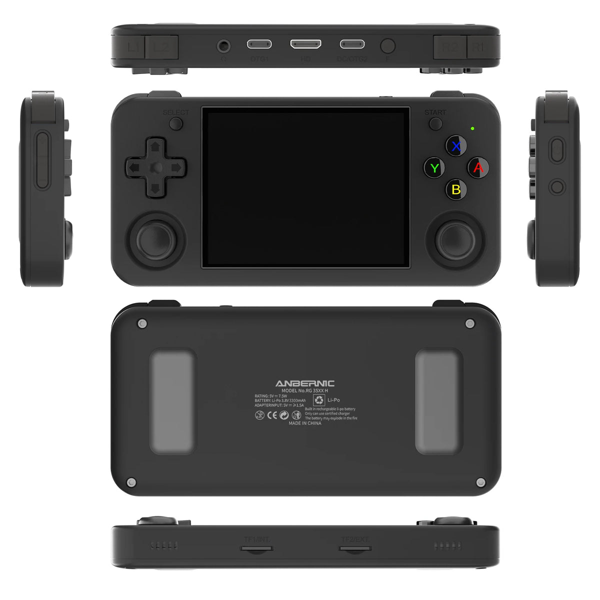 RG35XX H 3.5-inch IPS Screen Handheld Game Console with  Linux System 64G Portable Pocket Video Player 3300mAh WIFI/Bluetooth