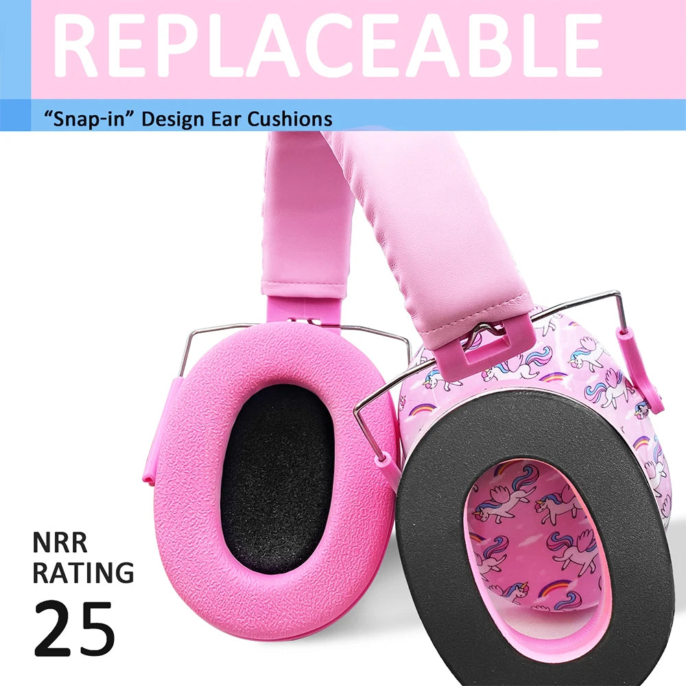 ZOHAN Kid Earmuffs Hearing Safety Protection Earmuffs Passive Noise Cancelling NNR 25dB For Children Toddlers Reading Sleeping