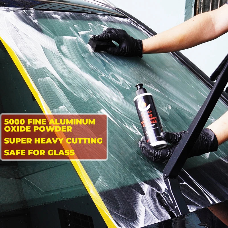 Glass Hard Water Spot Remover Heavy Oil Film Cleaner Paste Deep Cleaning for Bathroom Auto Windshield Car Care Accessorie