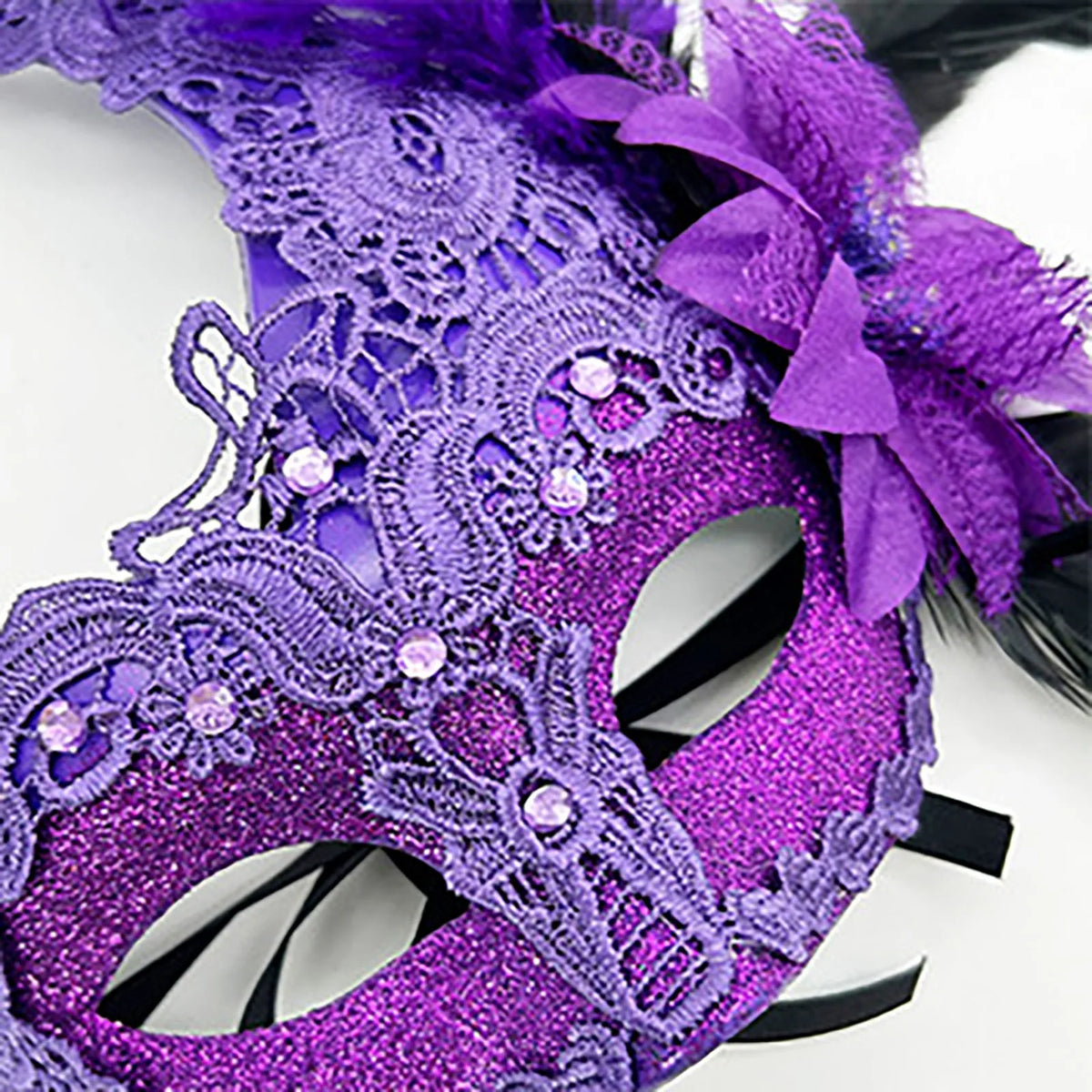 Carnival Masquerade For Women's Faux Feather Party Face Mask Novelty Halloween Christmas Easter Cosplay Party Prom Mask