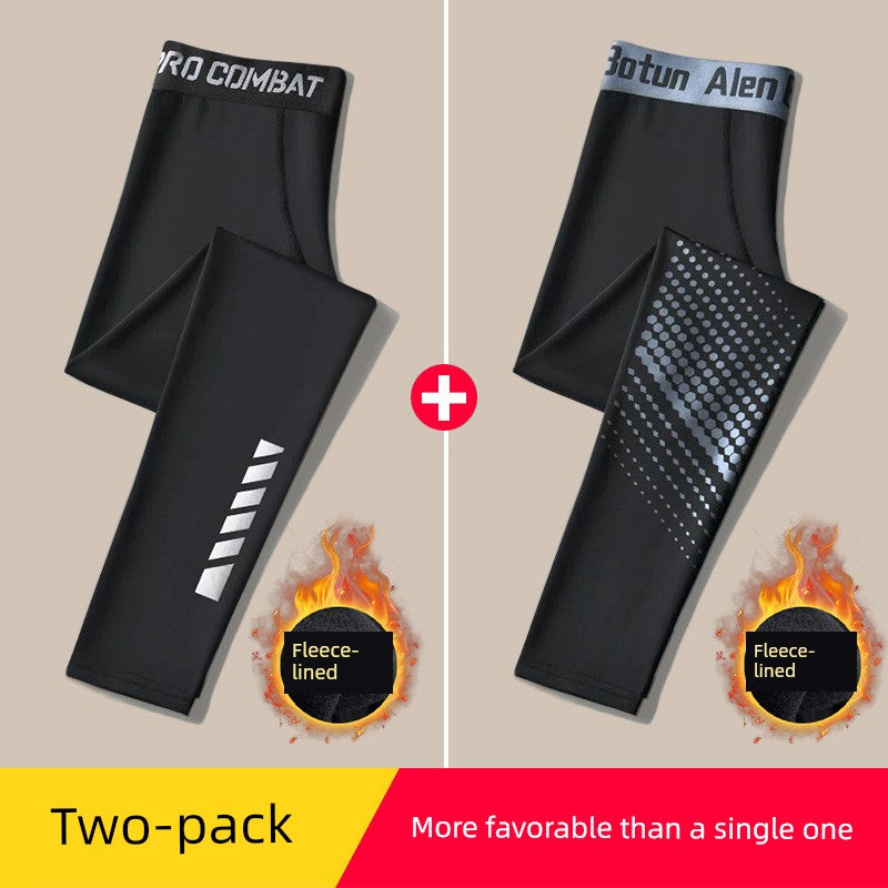 Basketball Basic Thin Ice Silk Quick-Drying Compression Leggings