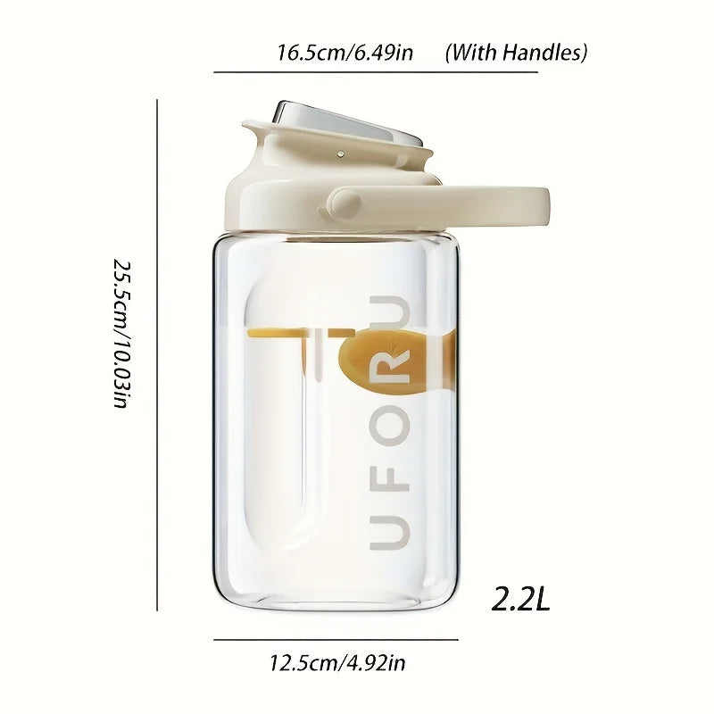 1pc Cold Water Kettle With Faucet Refrigerator Beverage Dispenser Multifunctional Camping Water Storage Bucket Large Capacity
