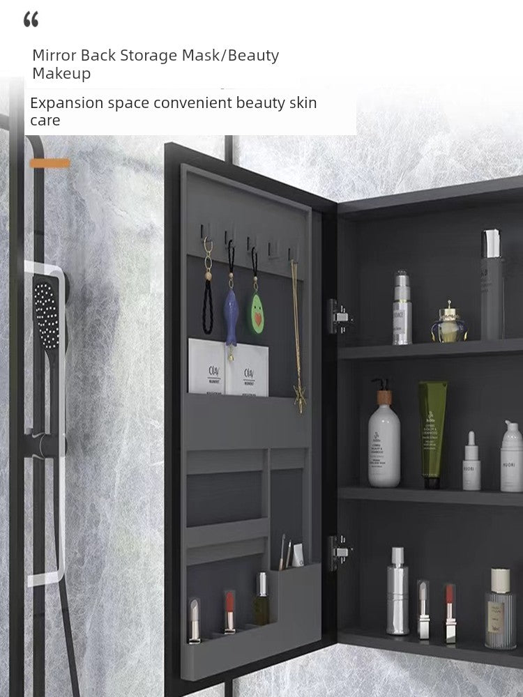 Accessible Luxury Cosmetics Storage Rack Punch-Free Bathroom Cabinet