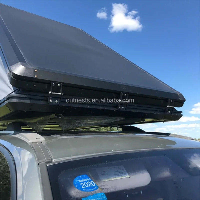 Custom Car Roof Top Tent Outdoor Folding Camping Truck Rooftop Tent For SUV Pickup Trailer With Aluminum Hard Shell Cover