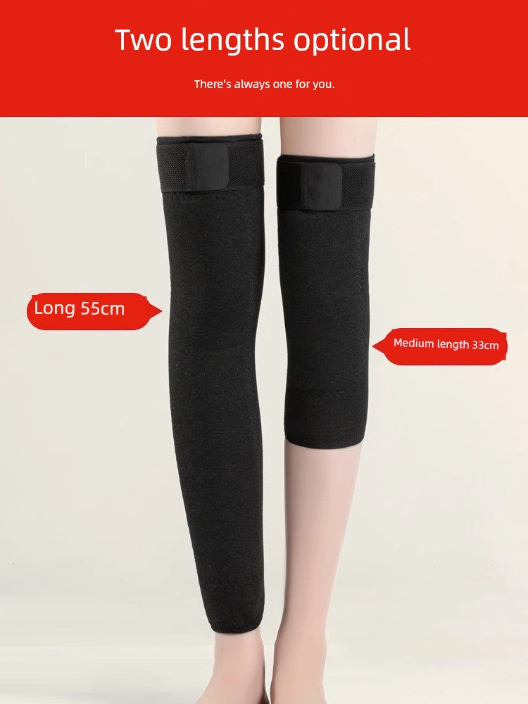 Non-Slip plus Velvet Heattech Old Cold Legs Fall and Winter Knee Pad