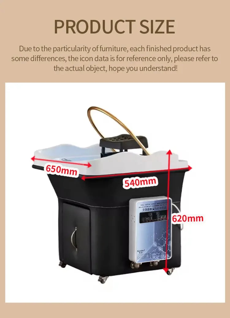 Salon hair washing bed portable head spa equipment  Removable shampoo basin