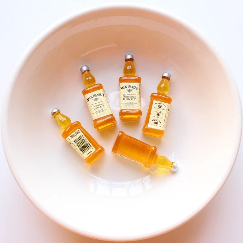 10pcs Mini Alcohol Drink Bottle Simulation Beverages DIY Home Decor Miniatures Fairy Garden Ornament Dollhouse Decor Accessories