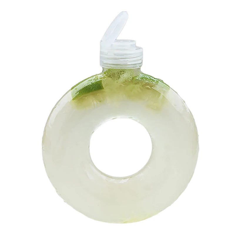 500ML Kawaii Bear Water Bottle For Milk Tea Coffee Juice Portable Drinking Cup Home Transparent Juicing Beverage Drink Bottles