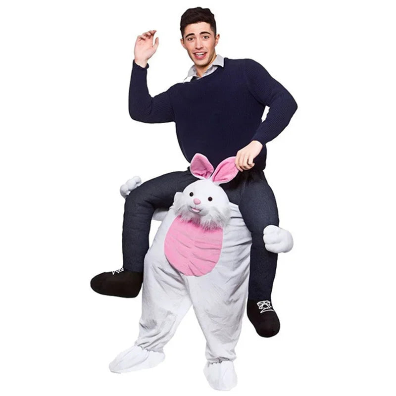 Novelty Funny Personality Animal Fake Legs Magic Pants Spoof Clothes Ride On Me Woman Men Christmas Halloween Costume Only Pants