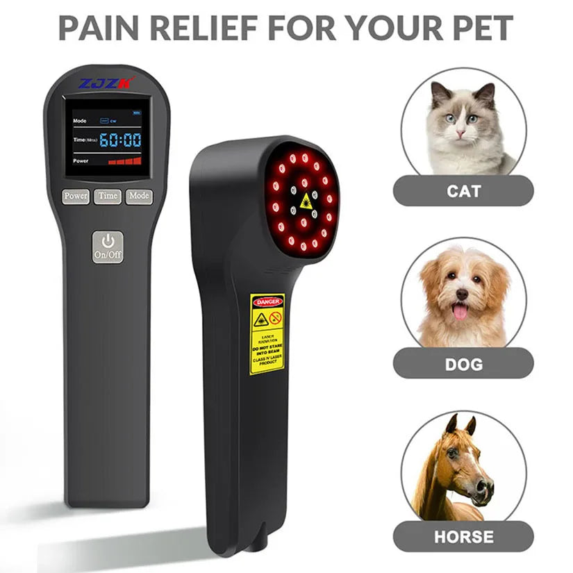 Deep tissue cold laser therapy device professional horse dogs cats health care tool for pain relief 808nm 650nm 880mW 20 diodes