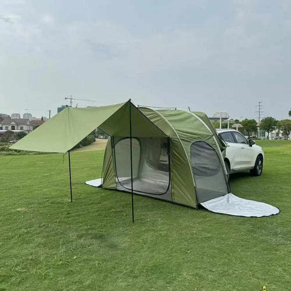SUV Tent For Camping SUV Tent Camping Tarp With Awning Car Tailgate Shade Awning Tent For Camping SUV Camping Tent For Van MPV