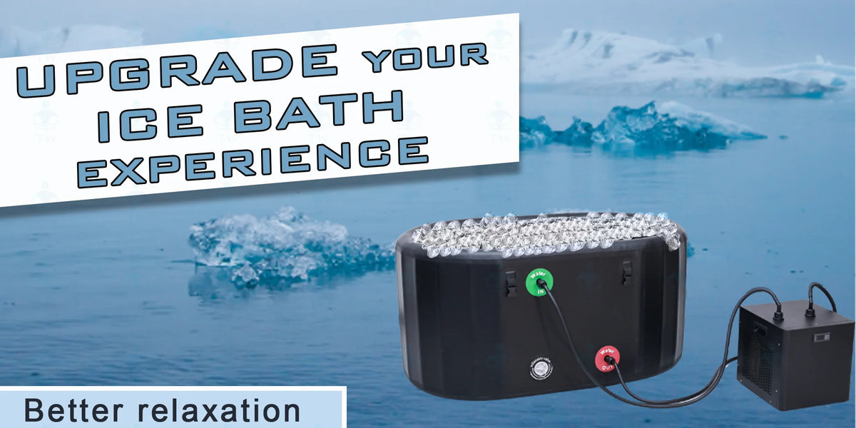 Inflatable Ice Bath Tub With Chiller,Cold Plunge for Recovery,Portable Outdoor Bathtub,Advanced Ice Tub with Temperature Control