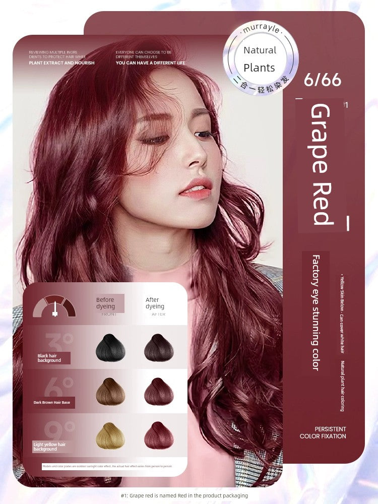 Natural Non-Irritating Dark Brown Plant Bubble Hair Dye