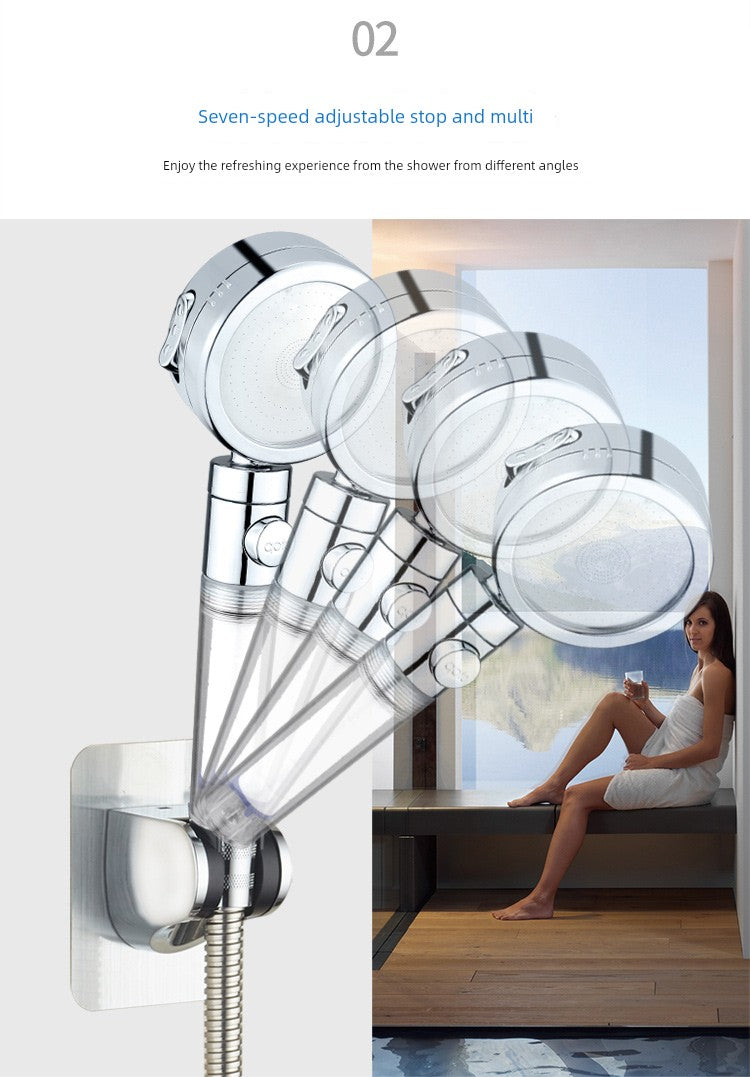 Shower Bracket Punch-Free Fixed Base Shower Nozzle Adjustable Rain Suction Cup Bathroom Shower Head Accessories