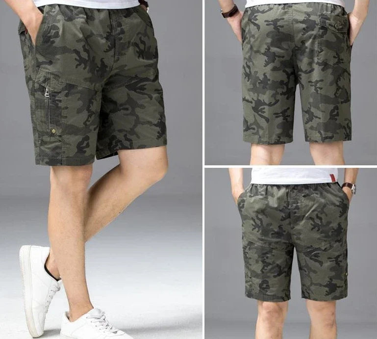 Male Short Pants Hiking Blue Camouflage Men's Cargo Shorts Camo Designer Jorts Streetwear Comfortable Y2k Clothing Young On Sale