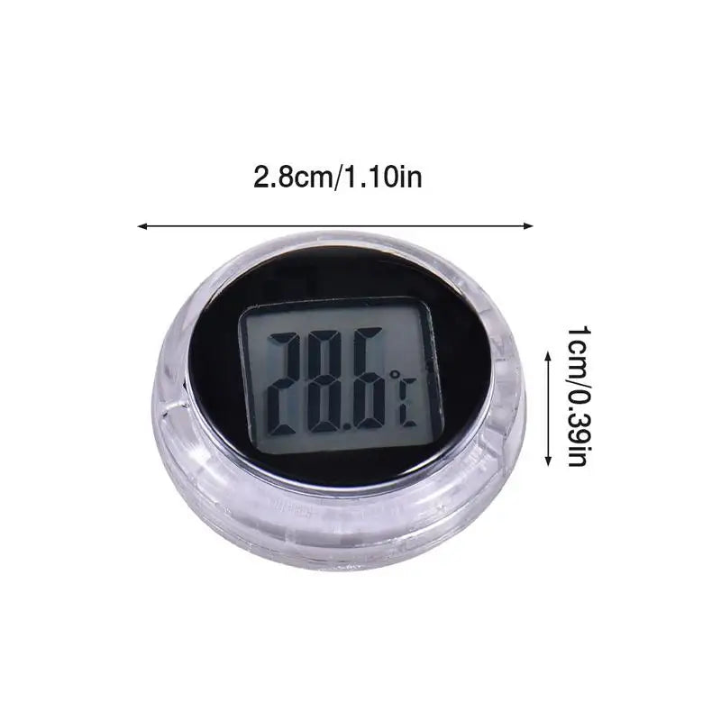 Motorcycle Digital Thermometer Clock Durable Waterproof Motorbike Meter Bathroom Bedroom Interior Watches Instrument Accessoris
