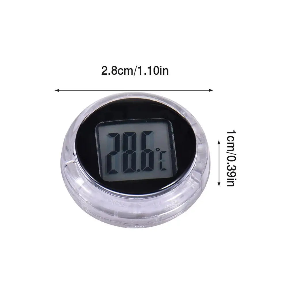 Motorcycle Digital Thermometer Clock Durable Waterproof Motorbike Meter Bathroom Bedroom Interior Watches Instrument Accessoris