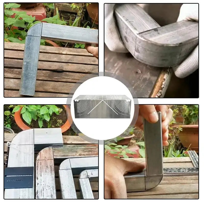 Angle And Arc Marking Tool Adjustable Linear Arc Dual-Purpose Scriber Right Angle Stainless Steel Scriber Construction Tool