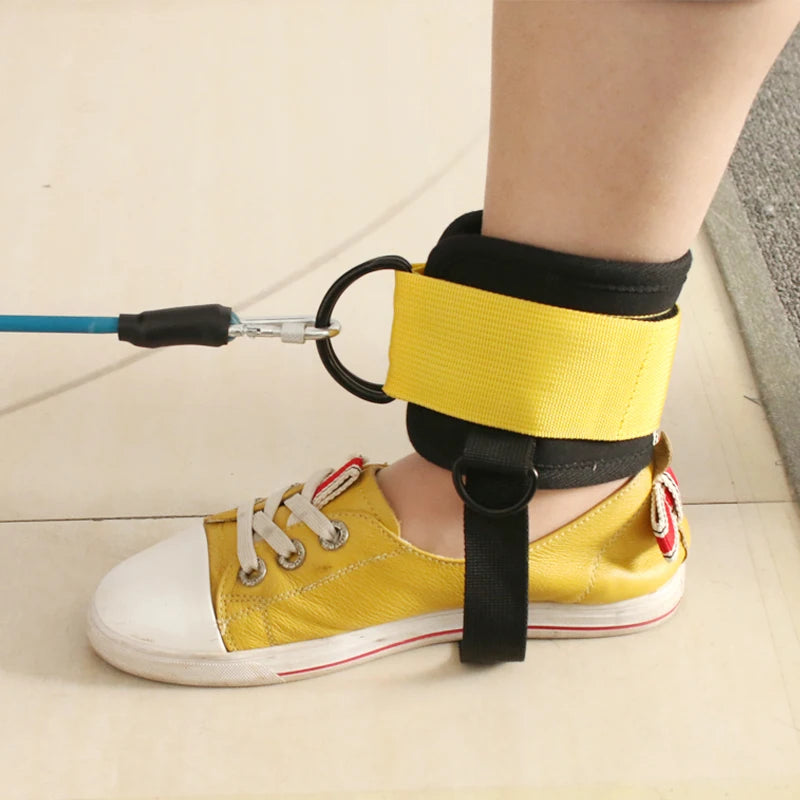 Gym Ankle Straps Double D-Ring Adjustable Neoprene Padded Cuffs Ankle Weight Leg Training Brace Support Sport Safety Abductors