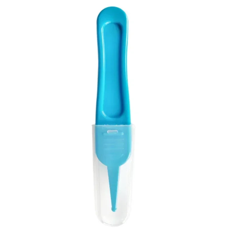 1PC Baby Nose Navel Cleaning Kids Safety Care Round Head Clamp Infant Tweezers Ear Nose Nasal Cleaner Clip Clean Tweezers Tools