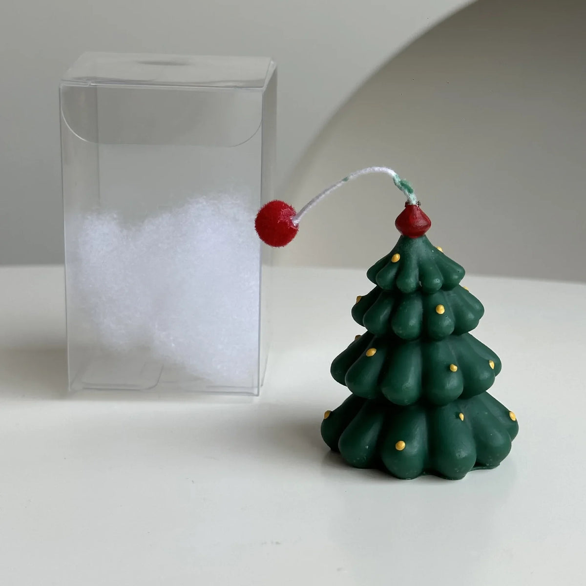 Instagram Christmas Candle Mini Hand-painted Christmas Tree Candle Bear Candle Christmas Gift Holiday Decoration