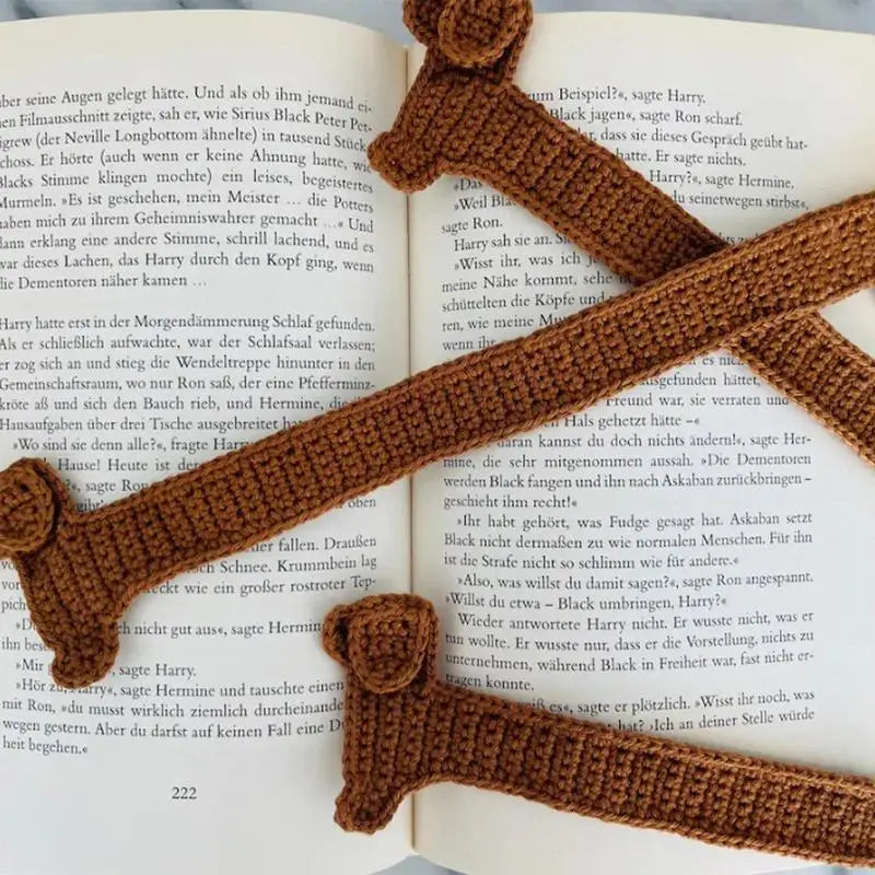 Crochet Bookmarks Cute Handmade Crochet Dog Bookmark Beautiful Crochet Animal Book Marker Creative Handmade Crocheted Reading