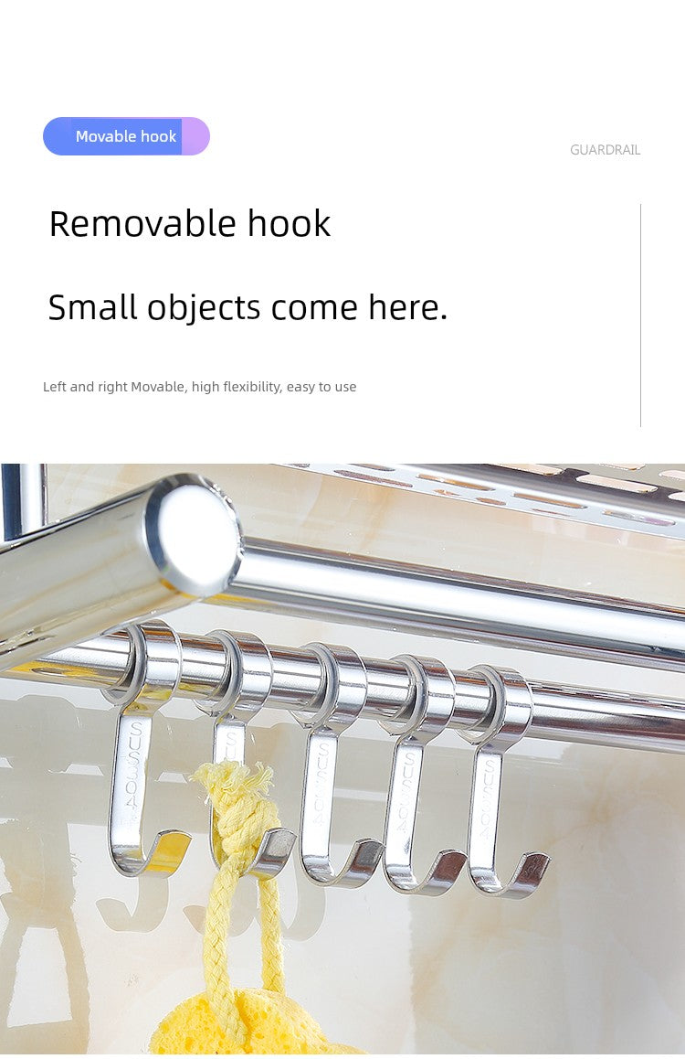 Punch-Free Draining Stainless Steel Wash Table Rack