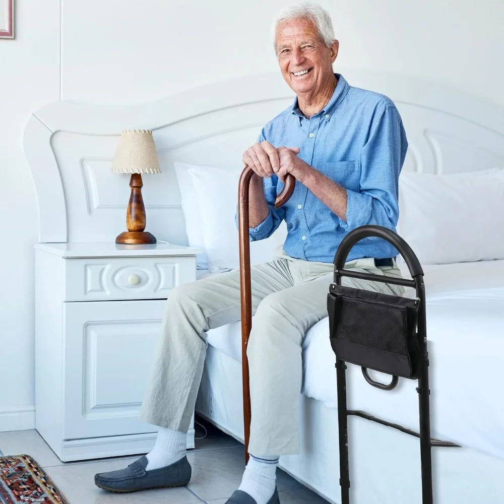 Bed Rail: Adjustable Safety Assist Rail for Elderly, Adults, Seniors - Guard Rail for Single, Twin, Full, Queen and King Beds