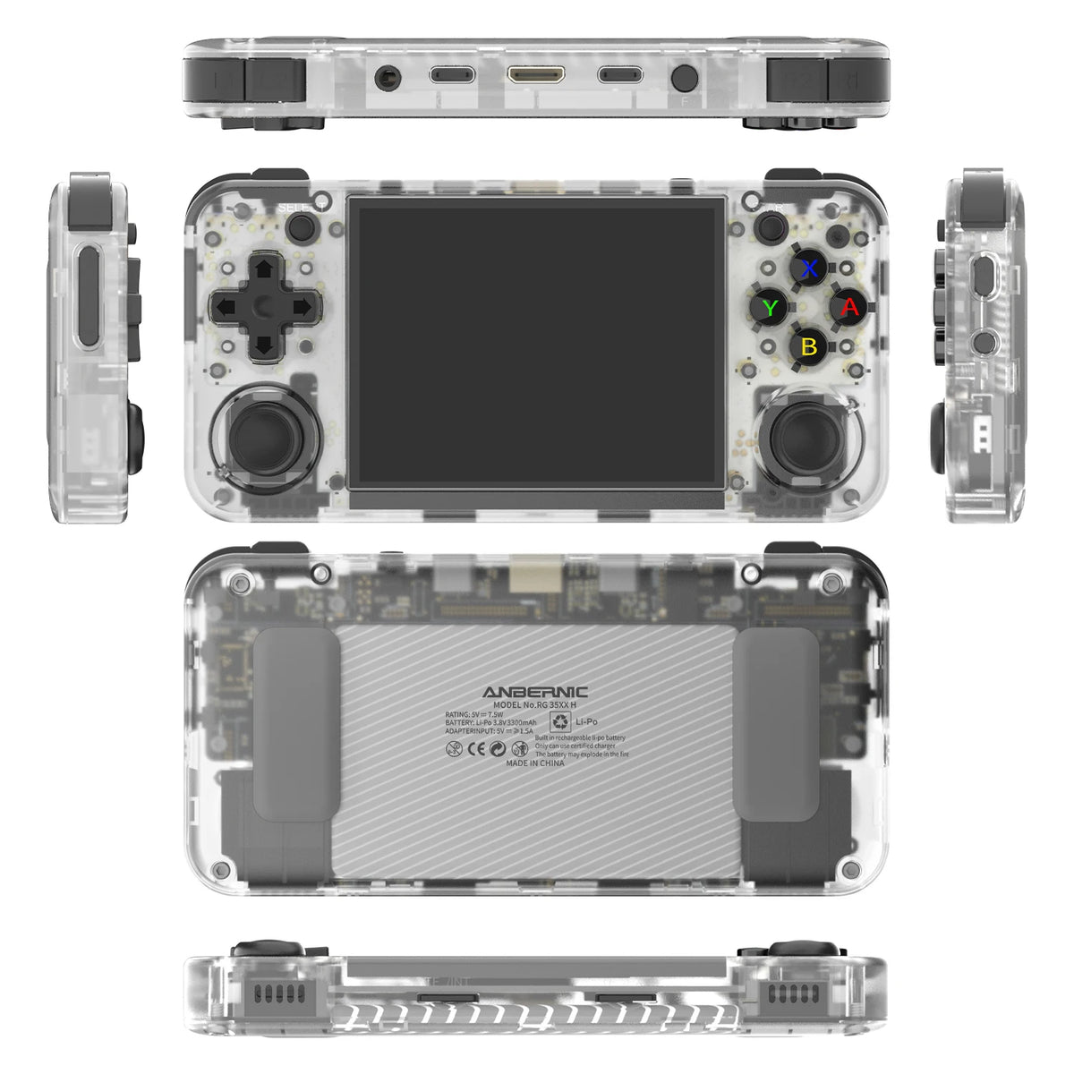 RG35XX H 3.5-inch IPS Screen Handheld Game Console with  Linux System 64G Portable Pocket Video Player 3300mAh WIFI/Bluetooth