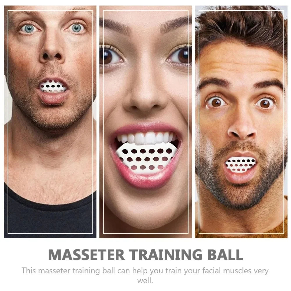 Jaw Exerciser Ball Jaw Trainer Face Facial Muscle Exercise Ball Chew Ball Face Muscle Training Fitness Equipment