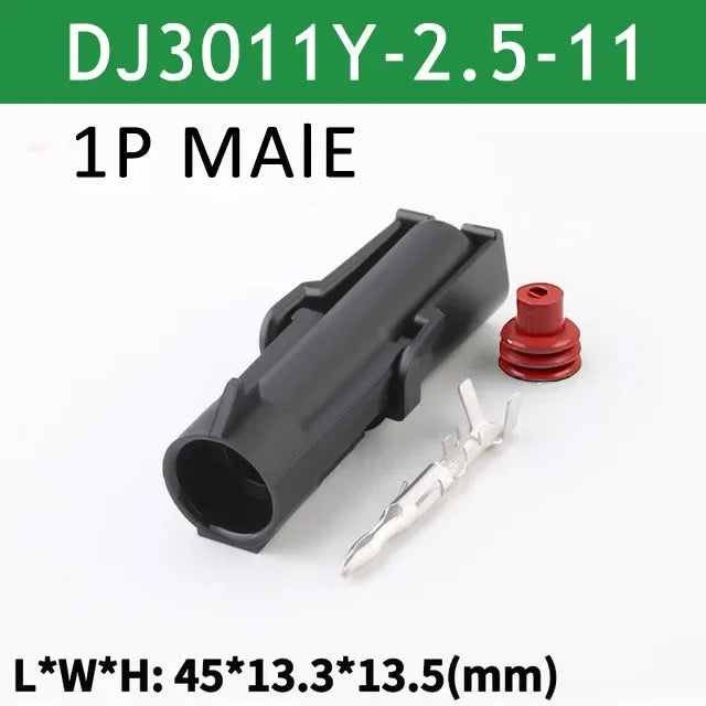 5/20/100sets 1 2 3 4 6Pin Way Delphi 2.5 GM Automotive Female Male Weather Pack Electrical Socket Plug Automobile Connectors